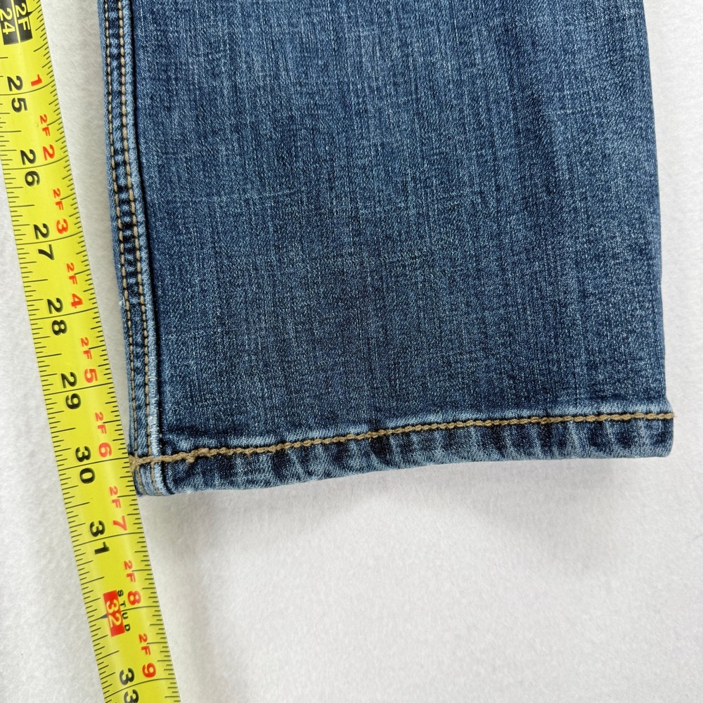 Wrangler Slim Boot Cut Jeans Mens 32x32 Blue Retro Medium Wash Denim 10WLT77LY - Picture 4 of 9